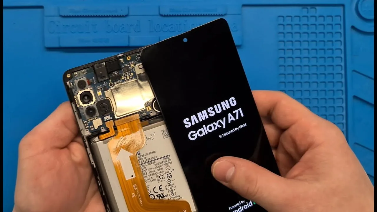 display samsung a71